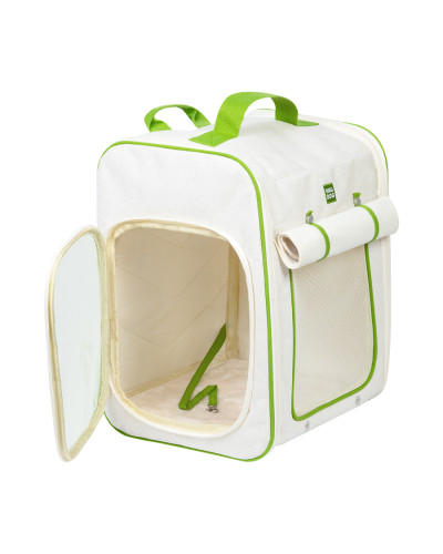 Рюкзак-переноска для котів та дрібних порід собак WAUDOG Relax Eco, 42*34*27 см, до 8 кг
