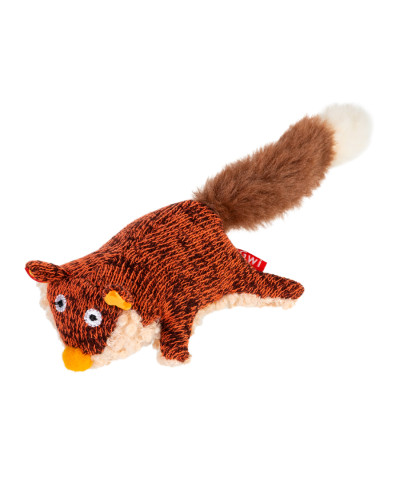 Іграшка для собак Лисиця з пищалкою GiGwi Plush Friendz, текстиль, 9 см