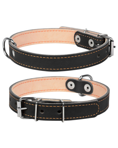 Нашийник "CoLLaR подвійний (ширина 14мм, довжина 27-35см) чорний