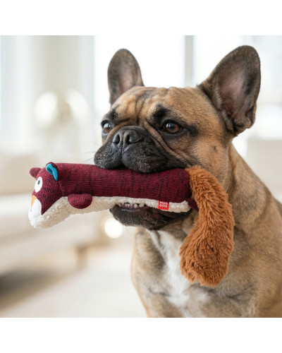 Іграшка для собак WAUDOG Fun Plush Білка, трикотаж, Ш 5 см, Д 18 см, M