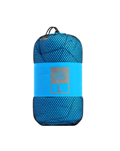 Підстилка AiryVest для собак, блакитна/чорна, розмір L, 100х70 см
