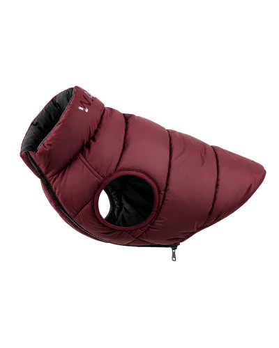 Курточка для собак WAUDOG Re-clothes двостороння, L65, A 62-65, B 87-89, C 60-65, бордовий