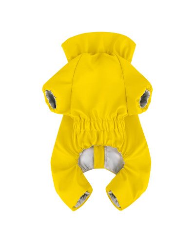 Дощовик для собак WAUDOG Clothes, водонепроникний, L50, В 70-74 см, С 47-50 см, жовтий