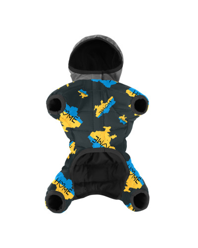 Комбінезон для собак WAUDOG Clothes малюнок "Дім", M35, В 59-62 см, С 37-40 см