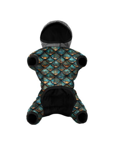 Комбінезон для собак WAUDOG Clothes малюнок "Луска", XS22, В 29-31 см, С 19-21 см