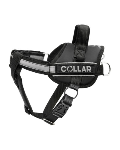 Шлея "Dog Extreme" "POLICE" №5 з ліхтариком (В:85-115см) чорний