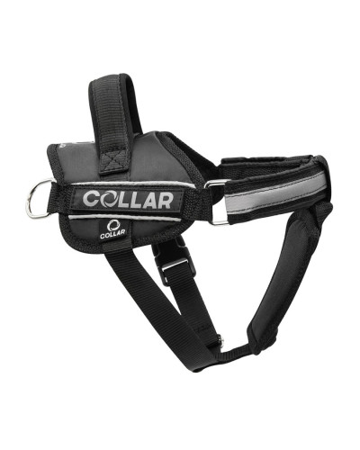 Шлея "Dog Extreme" "POLICE" №5 з ліхтариком (В:85-115см) чорний