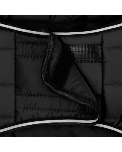 Курточка-накидка для собак AiryVest, S, B 41-51 см, С 25-35 см чорний
