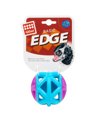 Іграшка для собак М'яч GiGwi Basic EDGE, блакитний, гума, 9 см