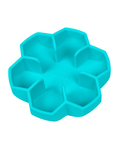 Миска для повільного харчування WAUDOG Silicone, 750 мл, блакитний