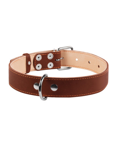 Нашийник "CoLLaR" подвійний (ширина 35мм, довжина 48-63см) коричневий