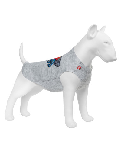 Майка для собак WAUDOG Clothes малюнок "Супермен, правда, справедливість", M40, B 62-68 см, С 35-40 см