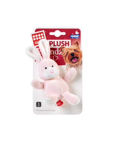Іграшка для собак Заєць з пищалкою GiGwi Plush Friendz, плюш, 11 см
