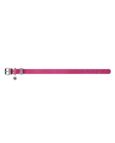 Нашийник для собак шкіряний WAUDOG Classic, Ш 15 мм, Дов 27-36 см рожевий