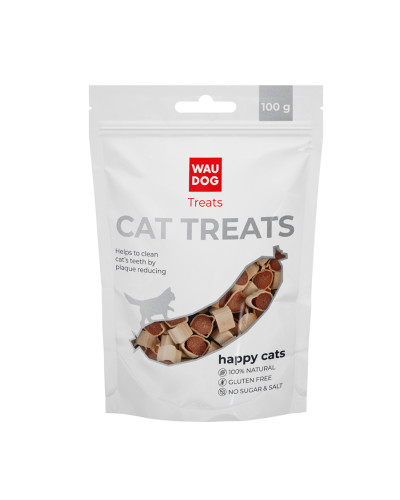 Ласощі для котів WAUCAT Treats "Маленькі суші з лососем", 100 г