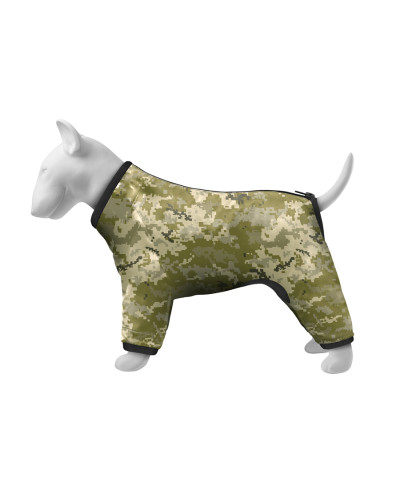 Вітровка для собак WAUDOG Clothes, малюнок "Мілітарі", S32, В 47-50 см, С 35-38 см