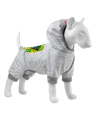 Комбінезон для собак WAUDOG Clothes малюнок "Джокер", софтшелл, L55, B 69-76 см, С 46-52 см