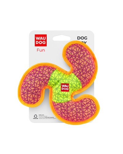 Іграшка для собак WAUDOG Fun, "Пропелер", Ш 21см, Д 21 см рожевий
