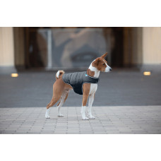 Курточка-накидка для собак AiryVest, S, B 41-51 см, С 25-35 см чорний