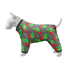Вітровка для собак WAUDOG Clothes, малюнок "Калина", S35, В 47-51 см, С 35-39 см