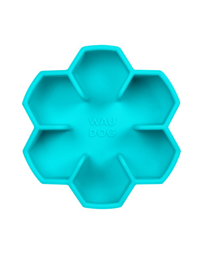 Миска для повільного харчування WAUDOG Silicone, 750 мл, блакитний