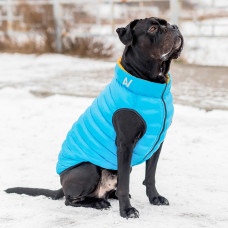 Двостороння курточка AiryVest для собак , розмір L 55, жовто-блакитна