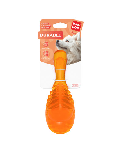 Іграшка для собак WAUDOG Fun Durable Гомілка, термопластична гума, 190 мм, помаранчевий