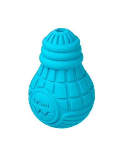 Іграшка для собак Лампочка гумова GiGwi Bulb Rubber, гума, S, блакитна