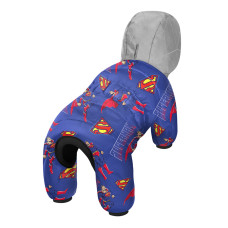 Комбінезон для собак WAUDOG Clothes малюнок "Сила Супермена", M45, В 57-60 см, С 41-44 см