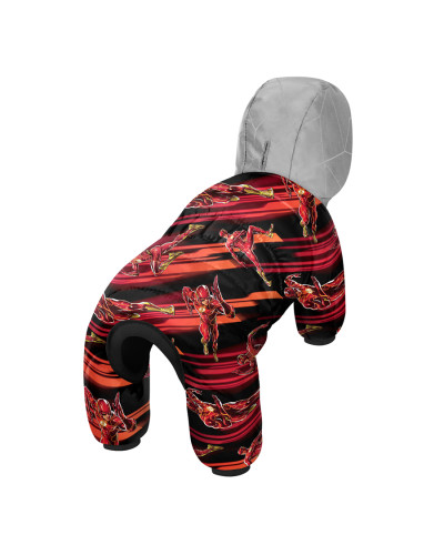 Комбінезон для собак WAUDOG Clothes малюнок "Швидкість Флеша", XS22, В 29-31 см, С 19-21 см