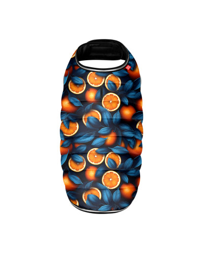 Курточка-накидка для собак WAUDOG Clothes, малюнок "Апельсини", L, А 41 см, B 58-70 см, С 42-52 см