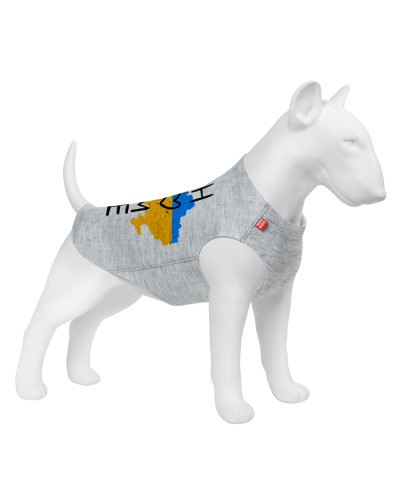 Майка для собак WAUDOG Clothes малюнок "Дім", S35, B 48-54 см, С 28-33 см