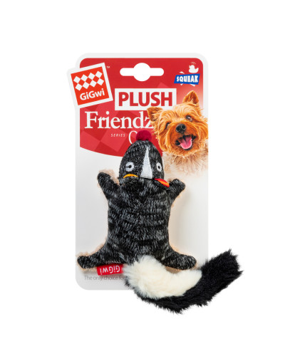 Іграшка для собак Скунс з пищалкою GiGwi Plush Friendz, текстиль, 9 см