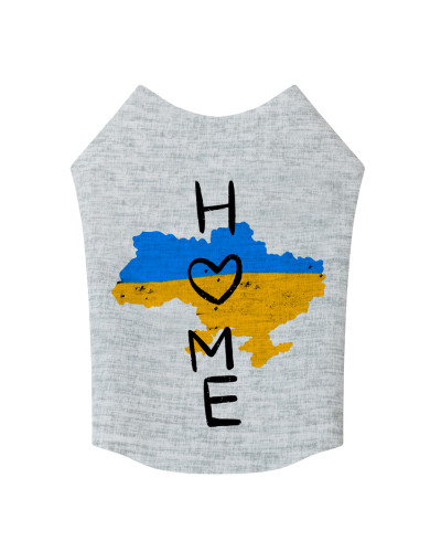 Майка для собак WAUDOG Clothes малюнок "Дім", S35, B 48-54 см, С 28-33 см