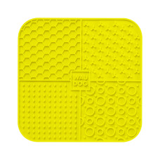 Килимок для злизування WAUDOG Silicone, 190х190х10 мм, жовтий