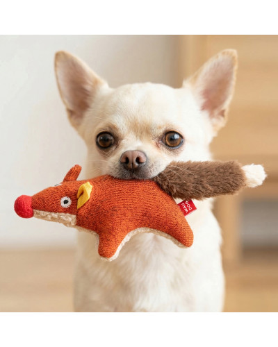 Іграшка для собак WAUDOG Fun Plush Лисиця, трикотаж, Ш 4 см, Д 14 см, S