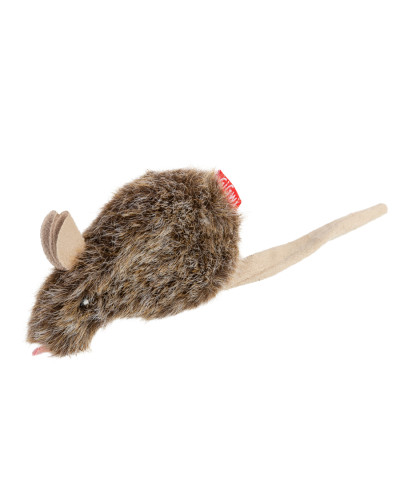 Іграшка для котів Мишка GiGwi Refillable Catnip, штучне хутро, 10 см
