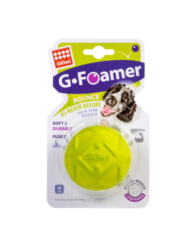 Іграшка для собак М'яч повнотілий GiGwi G-Foamer, спінена гума, 6,5 см