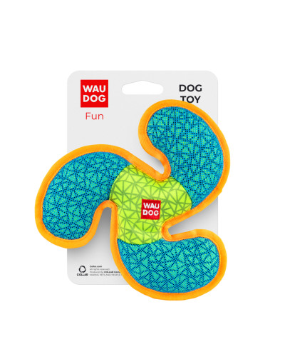 Іграшка для собак WAUDOG Fun, "Пропелер", Ш 21см, Д 21 см блакитний