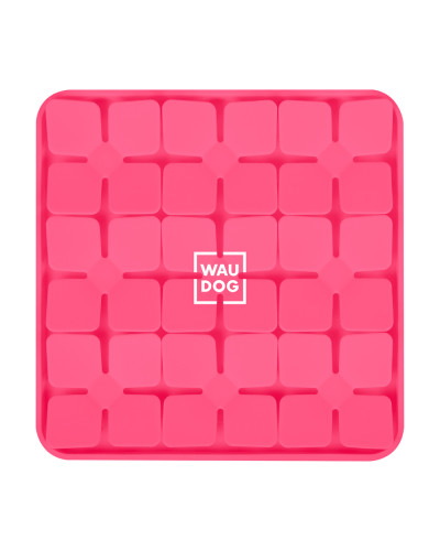 Килимок для пошуку корму WAUDOG Silicone, 205х205х17 мм, рожевий