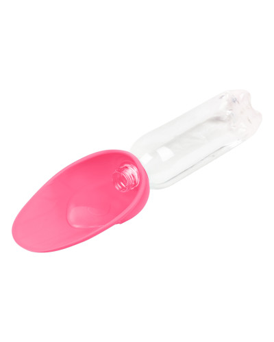Поїлка-насадка на пляшку WAUDOG Silicone, 165х90 мм рожевий