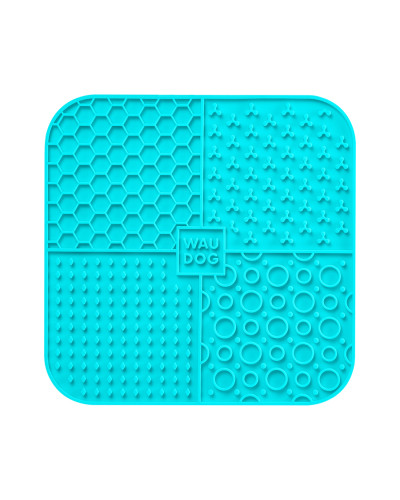 Килимок для злизування WAUDOG Silicone, 190х190х10 мм, блакитний