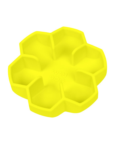 Миска для повільного харчування WAUDOG Silicone, 750 мл, жовтий