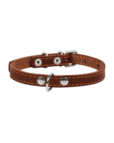 Нашийник "CoLLaR одинарний (ширина 12мм, довжина 24-32см) коричневий
