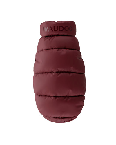 Курточка для собак WAUDOG Re-clothes двостороння, S40, A 38-40, B 52-54, C 33-38, бордовий