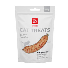 Ласощі для котів WAUCAT Treats "Курячі смужки", 100 г