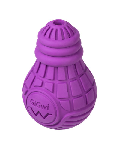 Іграшка для собак Лампочка гумова GiGwi Bulb Rubber, гума, L, фіолетова