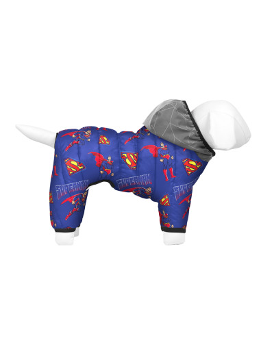 Комбінезон для собак WAUDOG Clothes малюнок "Сила Супермена", S40, В 58-61 см, С 33-38 см