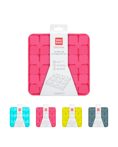 Килимок для пошуку корму WAUDOG Silicone, 205х205х17 мм, рожевий