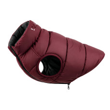 Курточка для собак WAUDOG Re-clothes двостороння, S40, A 38-40, B 52-54, C 33-38, бордовий